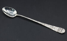 12 Vintage Baltimore Rose by Schofield Sterling Silver Ice Tea Spoon No Mono picture