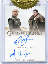 Game of Thrones Complete Volume 2 Dual Auto Emilia Clarke & Kit Harington #35/50 picture
