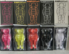 KAWS What Party Figure Set - 5 Total - Yellow Orange Pink White Black - NEW picture