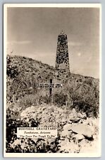 RPPC ME Kellogg 1882 Died Natural Death Marker Tombstone AZ C1930's Postcard R23 picture