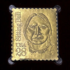 22k Sioux Tribal Leader Sitting Bull Robert D. Anderson 1989 Replica BD14 picture