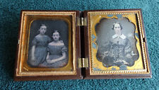 1/6 Plate 2 3/4 x 3 1/4 Double Daguerreotype Tinted Union Case May 28 1856 NYC picture