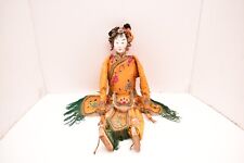 Antique Chinese Opera Doll Puppet in Elaborate VTG Embroidered Silk Clothing 18
