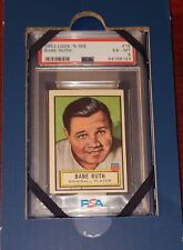 (128 PSA LOT) BABE RUTH/QUEEN ELIZABETH/REMBRANDT/FDR 1952 TOPPS LOOK N SEE SET picture