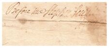 Stephen Sewall - Ink Signature - Clerk of Court at Salem Witch Trials of 1692 picture