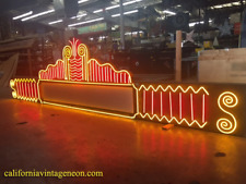 Vintage 1980's HUGE THEATER MARQUEE Neon Sign - Home Theater COLLECTIBLE picture