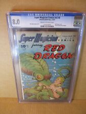 Super Magician V5 #8 CGC 8.0 OCTOPUS GRABS RED DRAGON 1947 Street/Smith 2nd Best picture