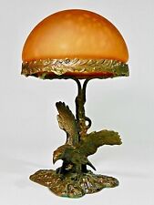 Antique Bronze Eagle Lamp Circa 1920-1935 picture