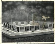 Press Photo Model of the Joliet Substation facility in the Carrollton section picture