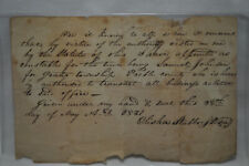 Vintage 1831  Handwritten,SIGNED Letter Elisha Stubbs Preble county Ohio picture