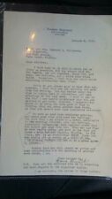 OLD ANTIQUE HEBREW LETTER SIR HARRY FISCHEL NY WHAT A HONOR LONG LETTER הרי פישל picture