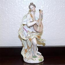 Antique Meissen Figurine of Mandolin Player Emblematic of Music circa 1770s picture