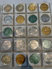 Mardi Gras Doubloons Krewe of CARROLLTON Set of 20 WITH (2) Inaugural 1967 Year picture