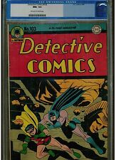 DETECTIVE COMICS COMICS BATMAN #103 CGC 9.6 1945 ORIGINAL SERIES UN-RESTORED   picture