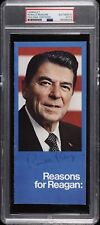 Ronald Reagan Signed Autographed Pamphlet Auto PSA/DNA AUTH 40th President USA picture