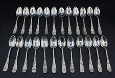 24 Vintage Baltimore Rose by Schofield Sterling Silver Dessert Spoon No Mono picture