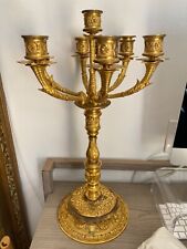Pair of ANTIQUE Elkington Gold Plated Candelabra picture