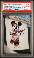 2023 Topps Chrome Disney 100 Minnie Mouse Off The Page Black PSA 10 /10￼ picture