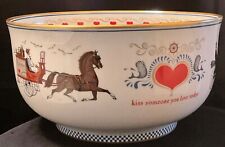 Vintage 1980's Charles Wysocki Americana Bowl-Valentines Day Limited Edition  picture
