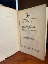 Horror Actors BELA LUGOSI & BORIS KARLOFF Signed Books - DRACULA & FRANKENSTEIN picture