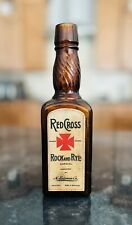 Red Cross Whiskey Rock & Rye Cordial Bottle Brooklyn NY Label Pre Pro Flask WOW picture