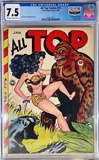 ⭐️All Top Comics #15 CGC 7.5 VF+, 1949 Pedigree Phantom Lady & Rulah,Feed Store picture