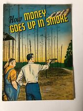 HOW MONEY GOES UP IN SMOKE 1950 Ken Bald Timely GA artist HYPER SCARCE  VG-F picture