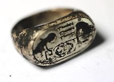 ZURQIEH -AD14706- ANCIENT EGYPT.  SILVER RING. BIG SIZE. 1250 B.C picture