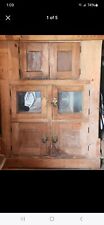 A Large Hotel Commercial Antique Oak Paneled Ice Box Late 1800's picture