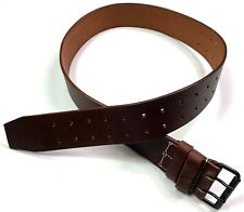 WWI FRENCH LEBEL 1890/92 1914 LEATHER COMBAT EQUIPMENT FIELD BELT-SIZE 3 34-42W picture
