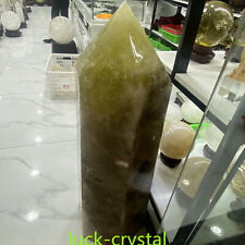 407LB Natural Cltrine Quartz Hand Carved Crystal Pillar Specimen Stone ,BB4 picture