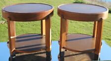 CUNARD WHITE STAR LINE RMS QUEEN MARY PAIR OF OFFICERS QUARTERS TABLES C-1936 picture