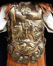 18 Guage Brass Medieval Armor Roman Cuirass Reenactment Breastplate Replica picture