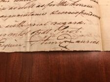 1770 Henry Laurens SIGNED Letter on Business, Charleston SC Continental Congress picture