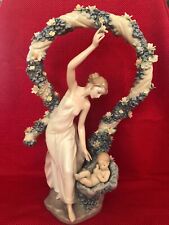 Lladro 6571 Rebirth Mother & Child Flowers Millennium Figurine Rare - Pre Owned picture