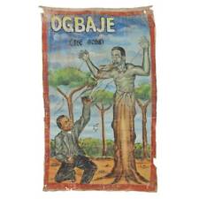 ORIGINAL AFRICAN MR BREW MOVIE POSTER PAINTING FLOUR SACK GHANA WEST AFRICA  picture