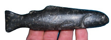👀 Coveted Ancient Stone Fish -- Trout Effigy -- Spearing Decoy 👀 WOW picture