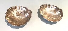 Pair Vintage Antique Gorham Sterling Silver Shel Plate Dish Retailed JECaldwell picture