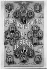 Representative women of deseret,Mormon Church,Bethesda Smith,Woodruff,c1883 picture