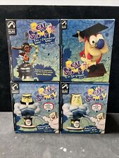 @ Palisades Ren And Stimpy Micro Bust Lot of 4 Powdered Toast Man Dr. Stupid picture