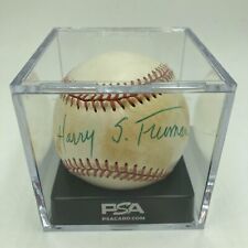President Harry S. Truman Single Signed Baseball PSA DNA & JSA COA picture