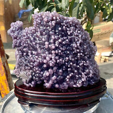 5.23LB Beautiful Natural Purple Grape Agate Chalcedony Crystal Mineral Specimen. picture