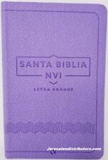 Biblia NVI Letra Grande, Violeta, Palabras de Jesús en rojo, Manual, con Índice picture
