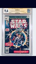 STAR WARS #1 CGC-SS 9.6 SIGNED 8x CARRIE FISHER MARK HAMILL PROWSE MCDIARM 1977 picture
