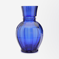 Blue Cut-Glass Vase by Josef Hoffmann for Moser picture