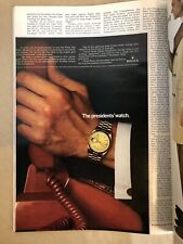1966 Rolex Presidential Print Ad Red Phone Esquire Magazine + BONUS picture