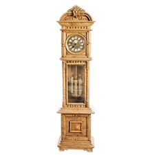 GAZO FAMILY  STRIKE TRIPLE CHIME CLOCK,SOLID WALNUT CASE,3 WEIGHTS DRIVEN picture