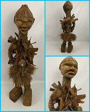 Authentic Wood AFRICAN Tribal Nail Fetish Medicine Statue Nkisi Nkondi Congo  picture