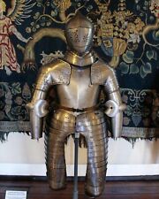 18 Ga Sca Medieval Crusader Suit of Armor Gothic Larp Full Armor Suit gift item picture