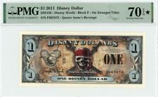 2011 $1 Disney Dollar On Stranger Tides PMG 70 ✮ EPQ TOP POP (DIS159) picture